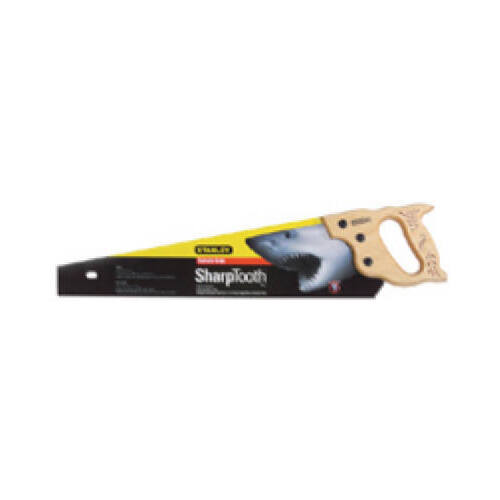 Handsaw, 20 in L Blade, 8 TPI, Wood Handle Black