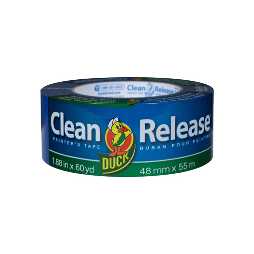 DUCK 240195 Clean Release Painter's Tape, 60 yd L, 1.88 in W, Blue