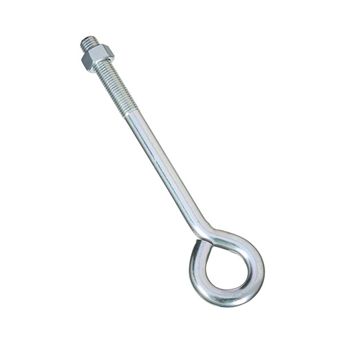 Eye Bolt, 3/4 in Thread, 675 lb Working Load, Steel, Zinc