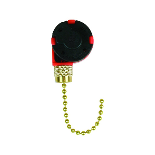 Pull Chain Switch Multicolored Plastic Multicolored Brass