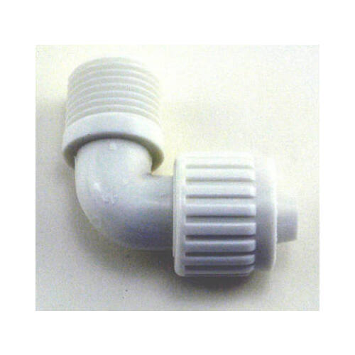 Flair-It 16803 PEXLOCK Pipe Elbow, 1/2 in, MPT, 90 deg Angle