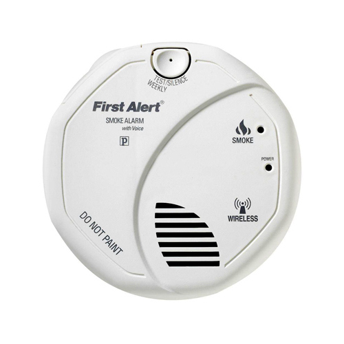 Smoke and Carbon Monoxide Detector Battery-Powered Electrochemical/Ionization
