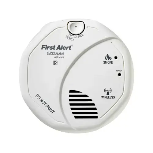 Smoke and Carbon Monoxide Detector Battery-Powered Electrochemical/Ionization