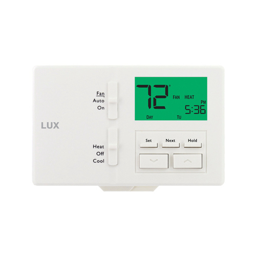 Thermostat Heating and Cooling Touch Screen White