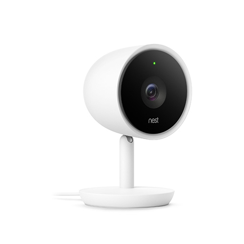 Wi-Fi Security Camera Cam IQ Plug-in Indoor White White