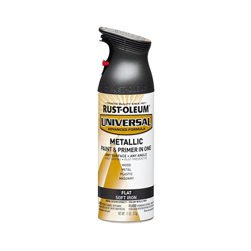 Rust-Oleum 271473 UNIVERSAL Spray Paint, Iron, 11 oz, Aerosol Can