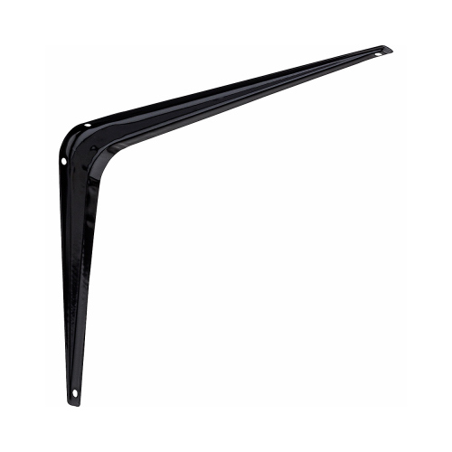 211BC Shelf Bracket, 100 lb, 8 in L, Steel Black