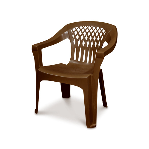 Adams 8248-60-3700 Chair Big Easy Earth Brown Polypropylene Frame Stackable