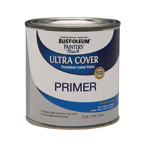 PAINTER'S Touch Exterior Primer, Flat, Gray, 0.5 pt, Can - pack of 6