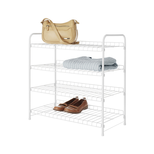 Closet Organizer 23.75" H X 23.75" W X 11.625" L Iron White