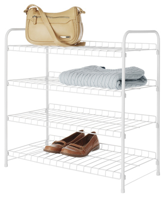 Whitmor 6023-4139-CB Closet Organizer 23.75" H X 23.75" W X 11.625" L Iron White