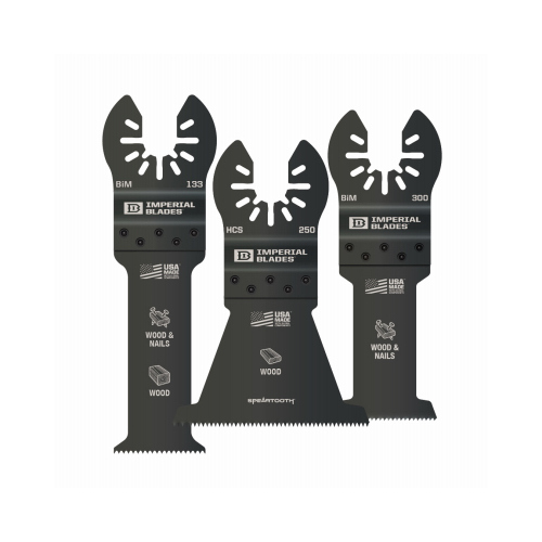 Imperial Blades IBOAV1-3 Saw Blade Set One Fit High Carbon Steel Variety Pack