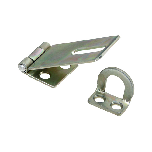 V30 Series Safety Hasp, 1-3/4 in L, 3/4 in W, Steel, Zinc, 0.34 in Dia Shackle - pack of 5