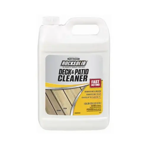 Deck and Patio Cleaner RockSolid 1 gal Liquid - pack of 4