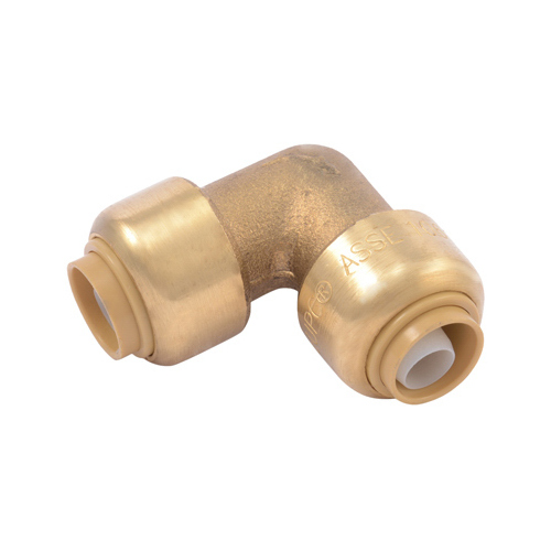 Elbow 3/8" Push X 3/8" D Push Brass