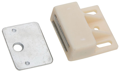 National Hardware N149-823 Magnetic Catch 1-5/32" W X 1" L White Metal White