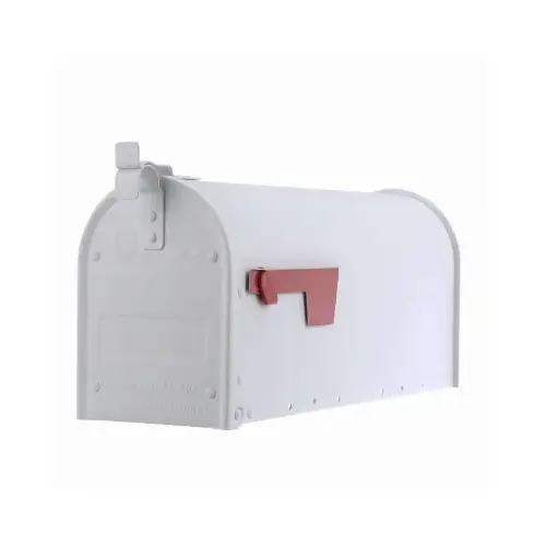 Mailbox Gibraltar es Admiral Classic Aluminum Post Mount White Powder Coated