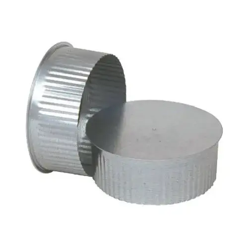 30 Ga. 8 In. Galvanized Tee Cap/Plug