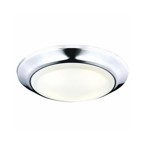 00 Ceiling Light Fixture, 120 V, 15 W, LED Lamp, 1050 Lumens Lumens, 3000 K Color Temp, Steel Fixture