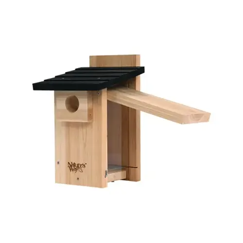 Bird House Nature's Way 12" H X 8.13" W X 7.5" L Cedar Brown