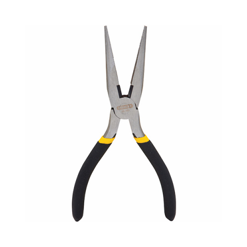 PLIER LONG NOSE 6IN CUSH HNDL Black/Yellow