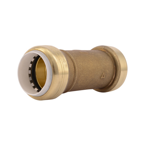 SharkBite UIP3020A Slip Pipe Coupling, 1 in, Brass, SCH 40, SCH 80, SCH