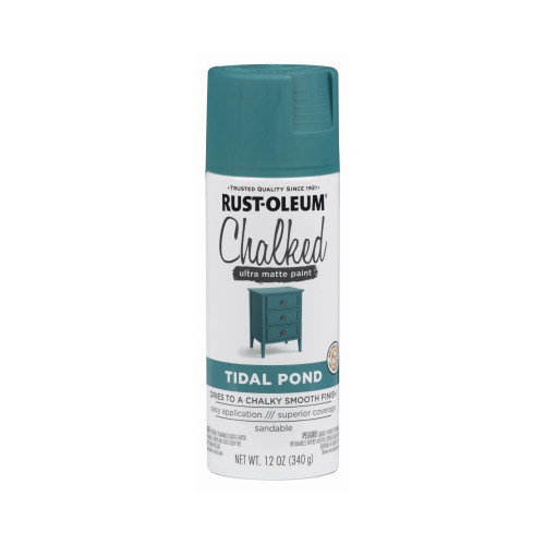 Rust-Oleum 302597 Ultra Matte Spray Paint, Ultra Matte, Tidal Pond, 12 ...