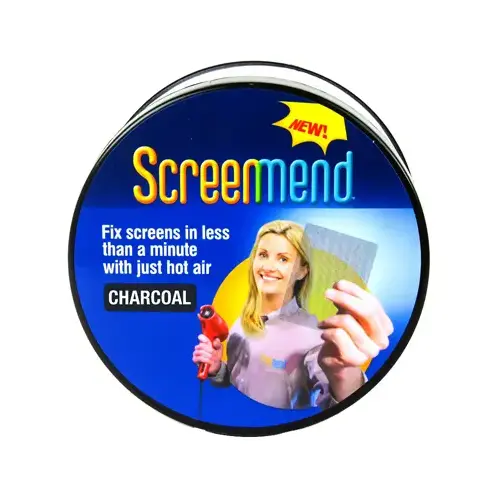 Screenmend 857101004662 Screen Repair Patch Charcoal Fiberglass 2" W X 80" L Charcoal