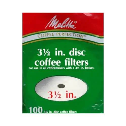 Disc Coffee Filters   pack of 100 White