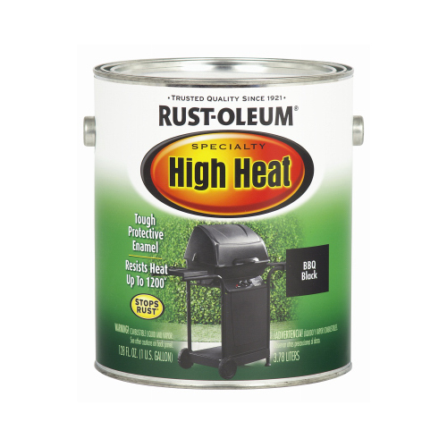 Rust-Oleum 233967-XCP2 High Heat Enamel Specialty Satin BBQ Black Oil ...