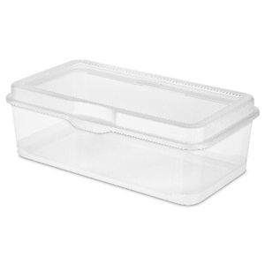 Sterilite Plastic Stacking FlipTop Latching Storage Box Container, Clear, 6  Pack 