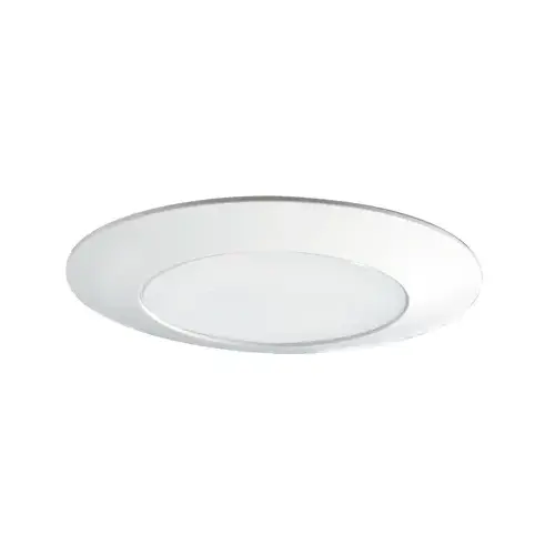 Shower Lens/Trim, Glass Lens, Plastic Body, White