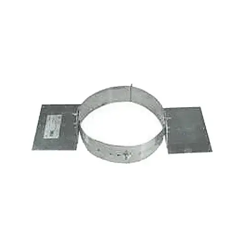 SELKIRK 200250 Universal Roof Support Assembly, Stainless Steel, Galvanized, For: 5 to 8 in Dia Chimney Pipe