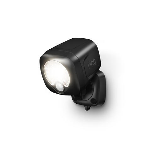 Spotlight Motion-Sensing Battery Powered LED Black Black