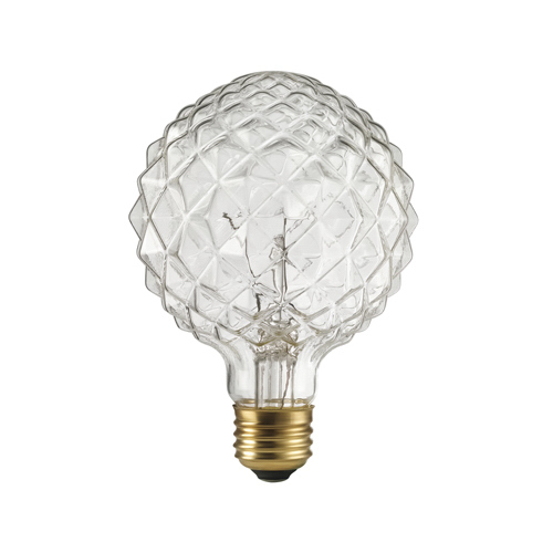 Globe Electric 84637 Incandescent Bulb Designer Crystalina 40 W G30 Decorative E26 (Medium) Amber Clear