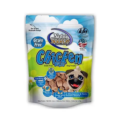 NutriSource 80010 Treats Chicken Grain Free For Dogs 6 oz