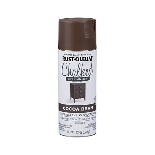 RustOleum 329194 Sprayable Chalk Paint Chalked Ultra Matte Cocoa Bean