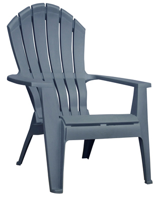 Adams 8371-94-3901 Chair RealComfort Bluestone Polypropylene Frame Adirondack