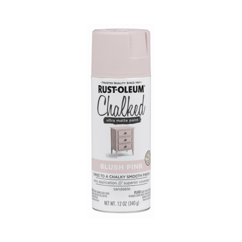 RustOleum 302594 Sprayable Chalk Paint Chalked Ultra Matte Blush Pink