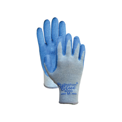 Work Gloves Palm-dipped Blue L Blue
