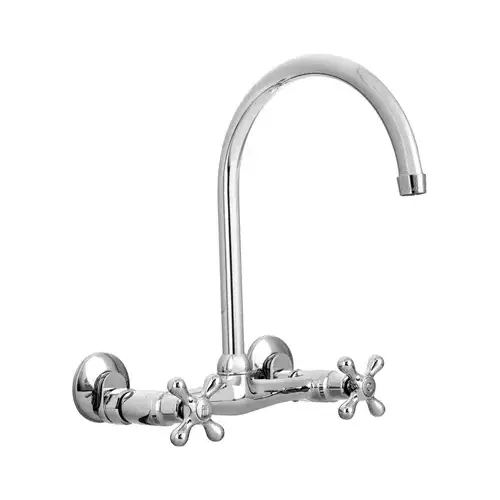 Kitchen Faucet Two Handle Chrome Chrome