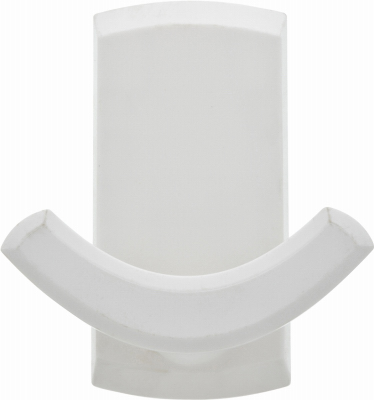 High & Mighty 515801 Decorative Hooks White Plastic Rectangular 20 lb. cap. White