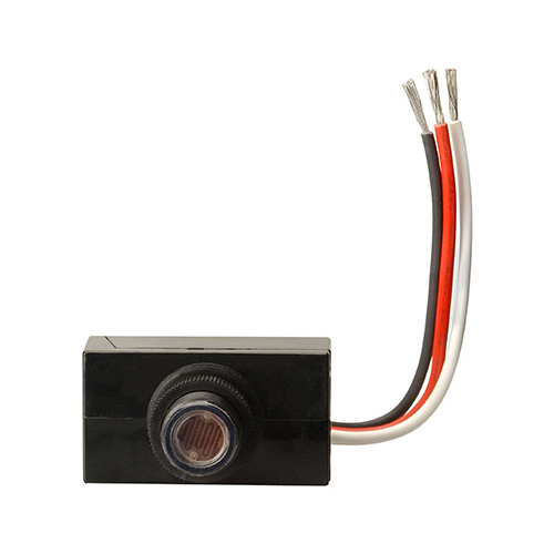 Woods 59408WD Light Control w/Photocell Black Photoelectric Black