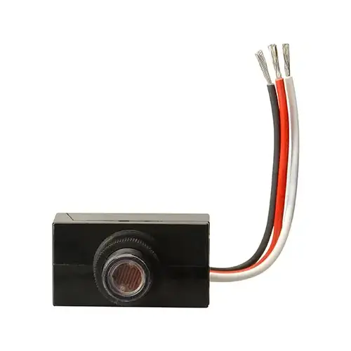 Woods 59408WD Light Control w/Photocell Black Photoelectric Black