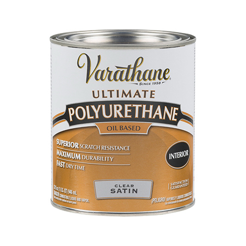 Polyurethane, Liquid, Clear, 1 qt, Can