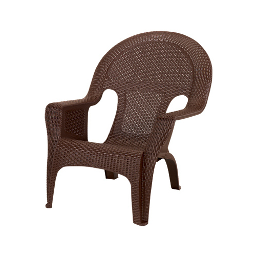 Adams 8070-60-3700 Lounge Chair Brown Polypropylene Frame Woven