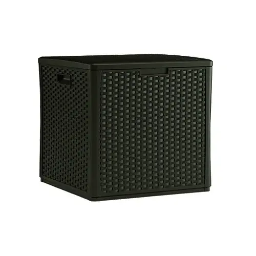 Storage Cube 27" W X 28" D Brown Plastic 60 gal Brown