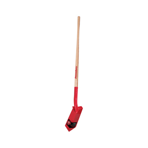 Shovel 58.125" Steel Trenching Wood Handle Red