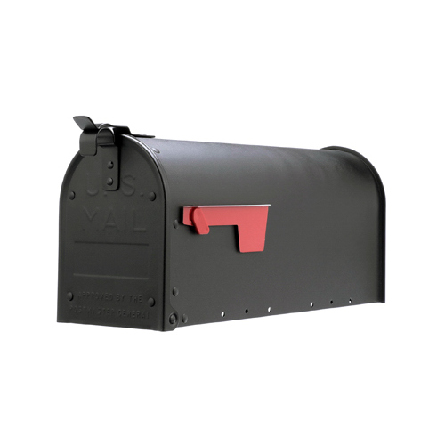 Gibraltar Mailboxes ADM11B01 Mailbox Gibraltar es Admiral Classic Aluminum Post Mount Black Powder Coated