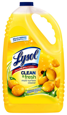 LYSOL 3624177617 Multi-Purpose Cleaner Clean & fresh Lemon Scent Liquid 144 oz